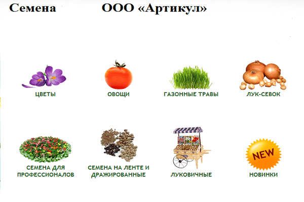 Представленный ассортимент