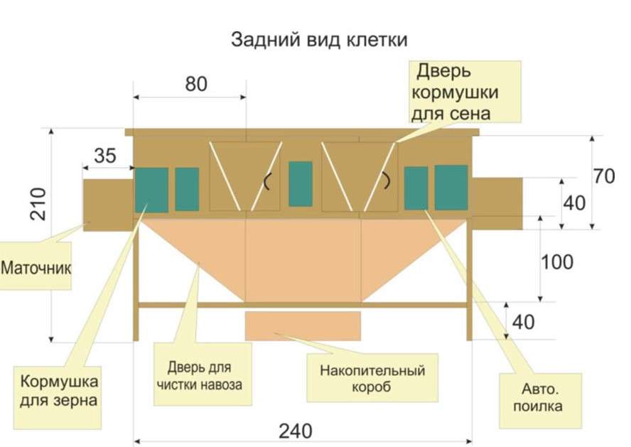 крольчатник чертеж